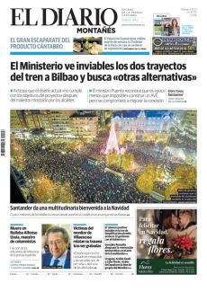 SANTANDER DA UNA MULTITUDINARIA BIENVENIDA A LA NAVIDAD