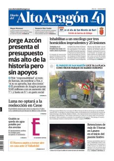 JORGE AZCÓN PRESENTA EL PRESUPUESTO MÁS ALTO DE LA HISTORIA PERO SIN APOYOS